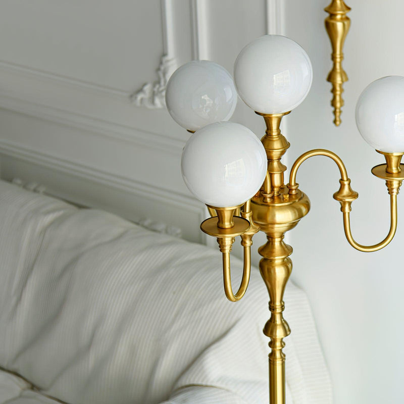 Brass Candelabra Floor Lamp 19.7"
