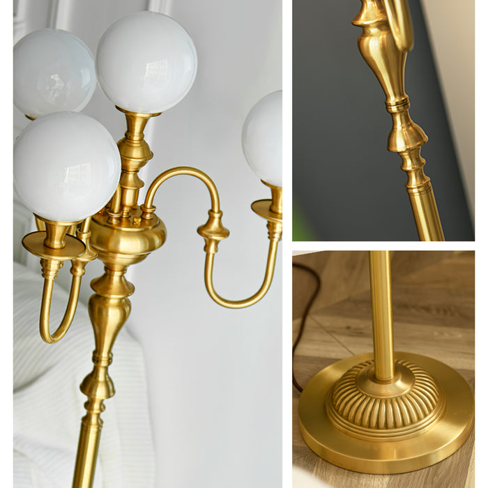 Brass Candelabra Floor Lamp 19.7"