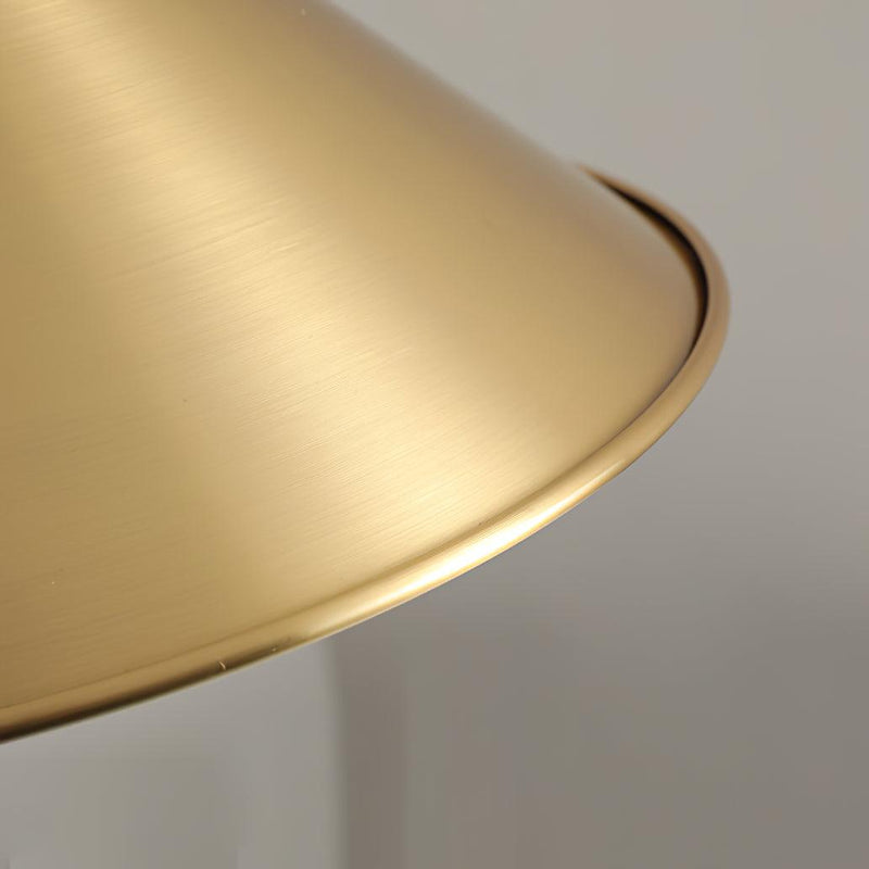 Brass Cone Pendant Light 9.4"