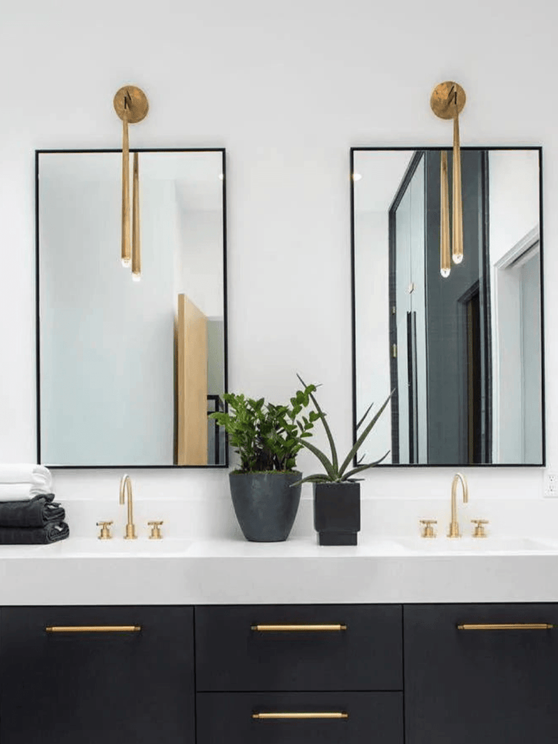 Brass Cone Wall Lamp