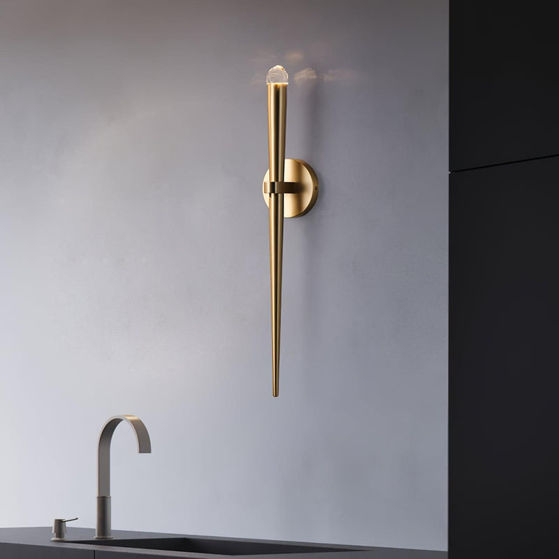 Brass Cone Wall Lamp