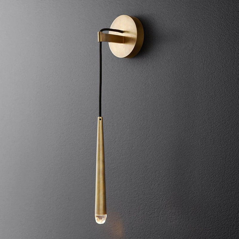Brass Cone Wall Lamp