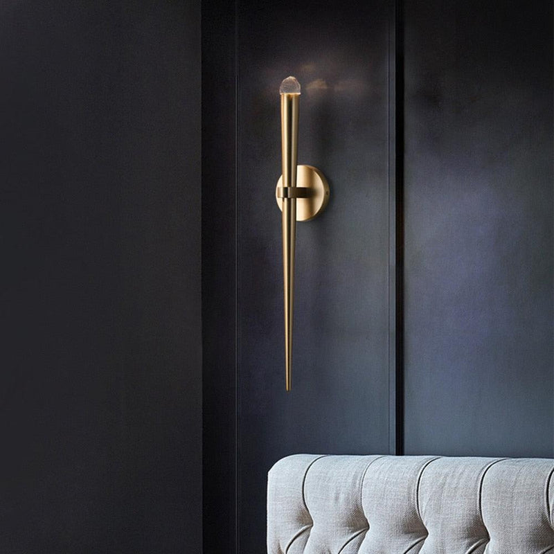 Brass Cone Wall Lamp