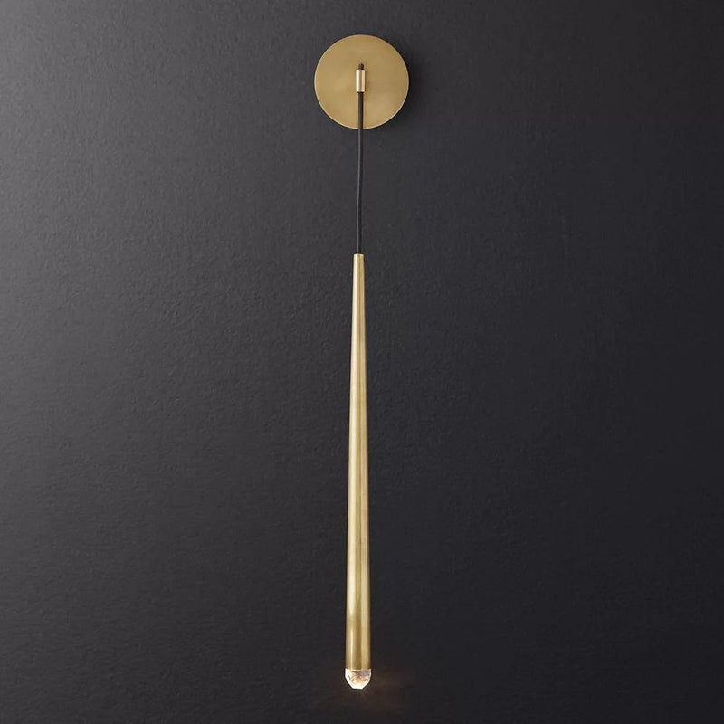 Brass Cone Wall Lamp