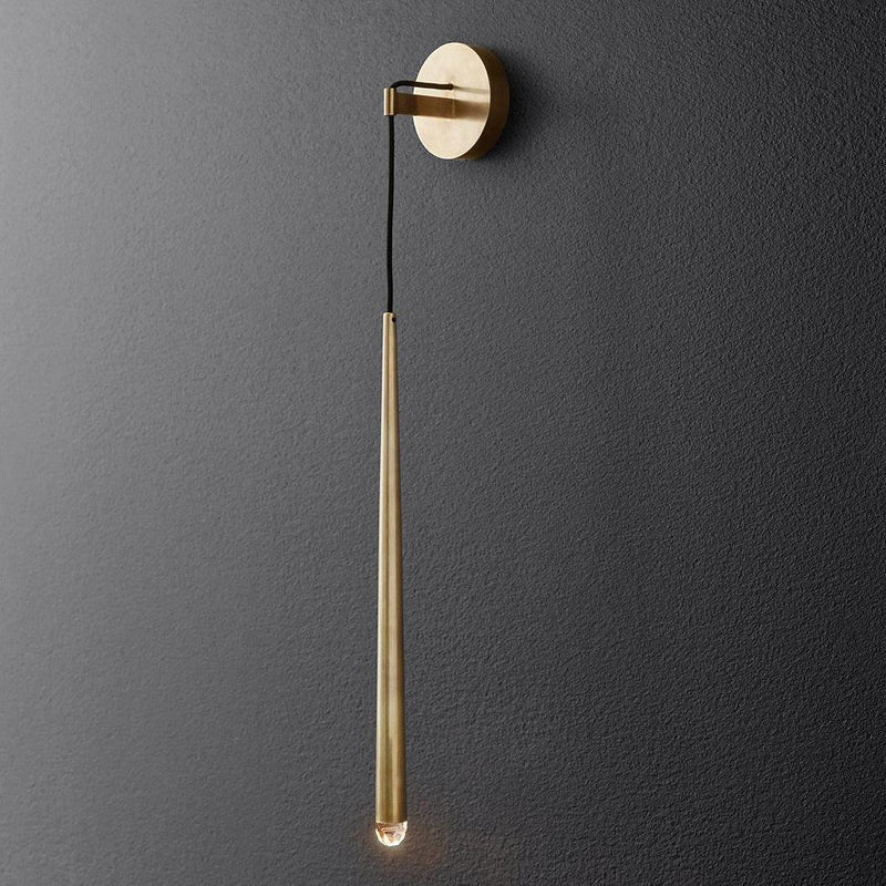 Brass Cone Wall Lamp