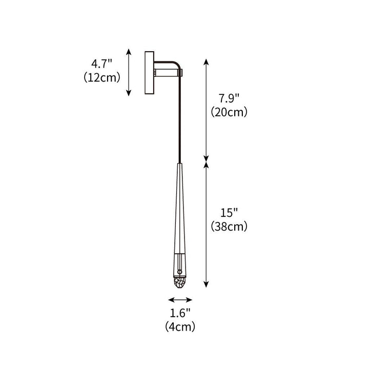 Brass Cone Wall Lamp – detail 3