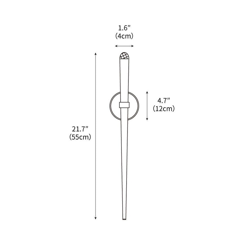 Brass Cone Wall Lamp