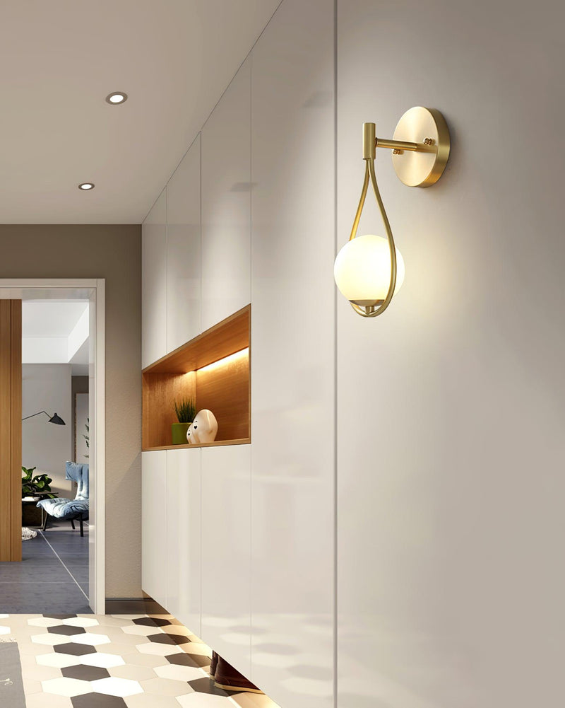 Brass Vanity Wall Lamp 5.3"