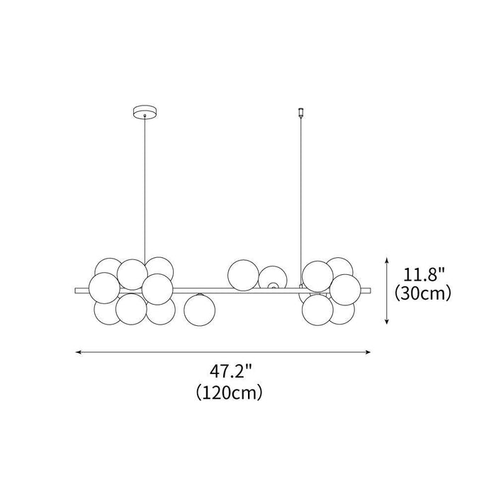 Bubble Chandelier 47.2"