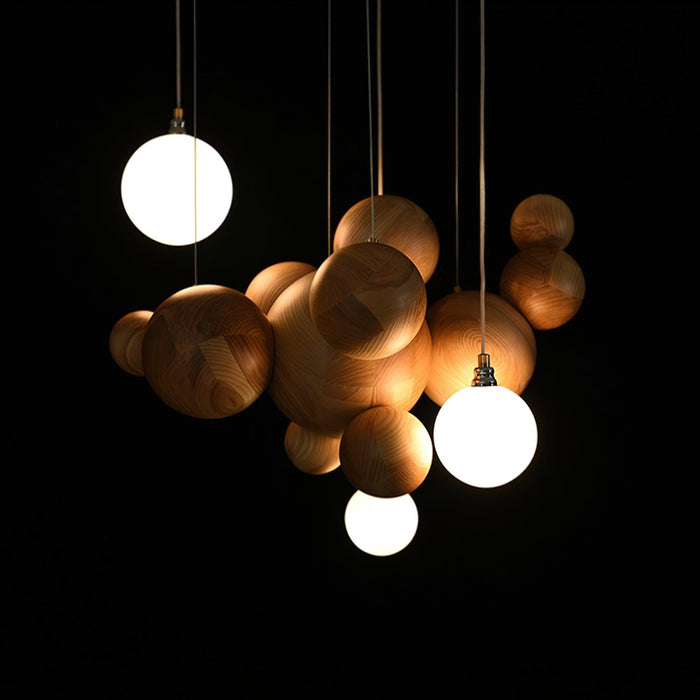 Bubble Ball Chandelier 19.7"