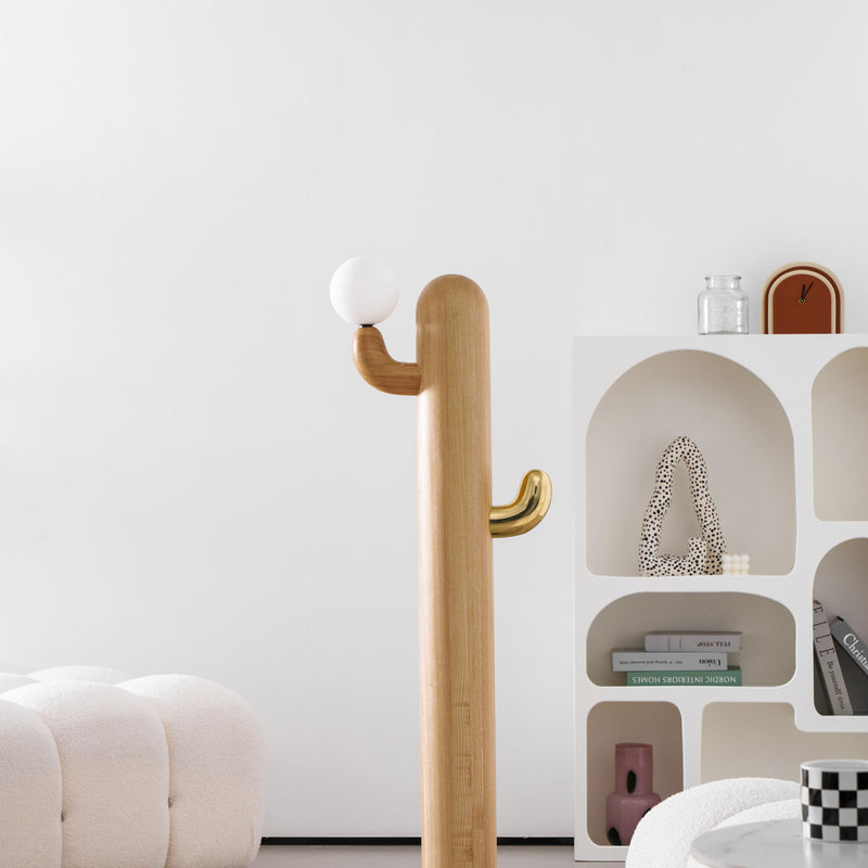 Cactus Wood Floor Lamp 14.2"