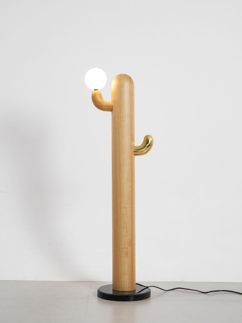 Cactus Wood Floor Lamp 14.2"