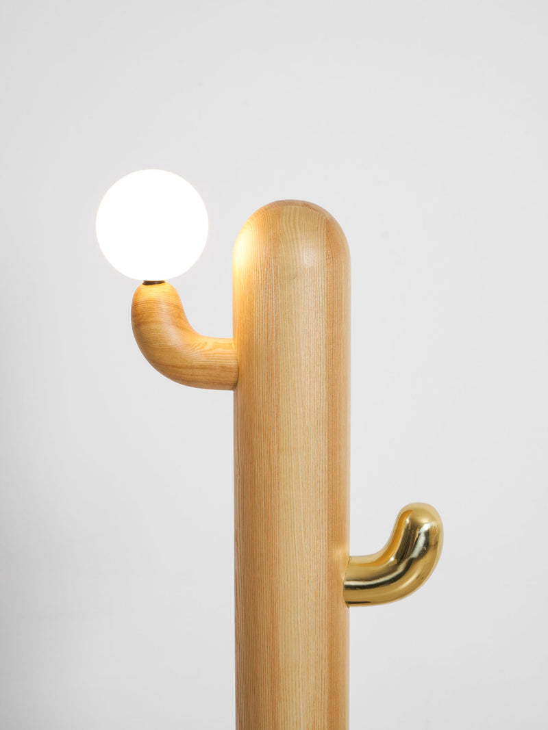Cactus Wood Floor Lamp 14.2"