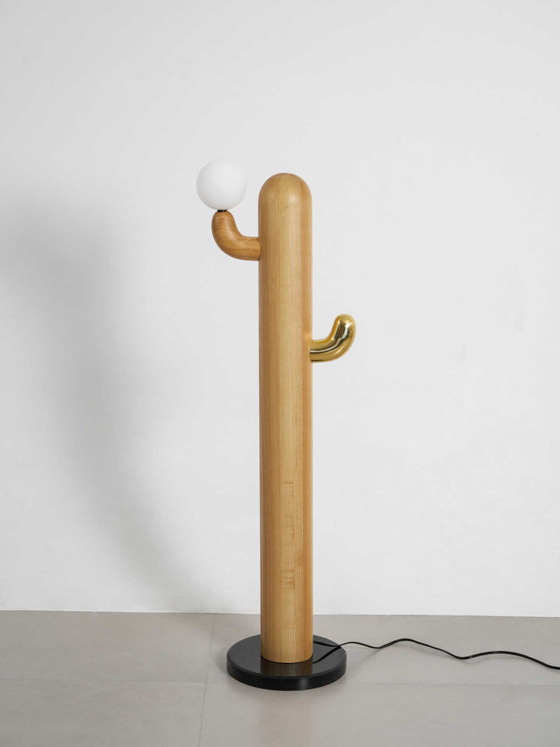 Cactus Wood Floor Lamp 14.2"