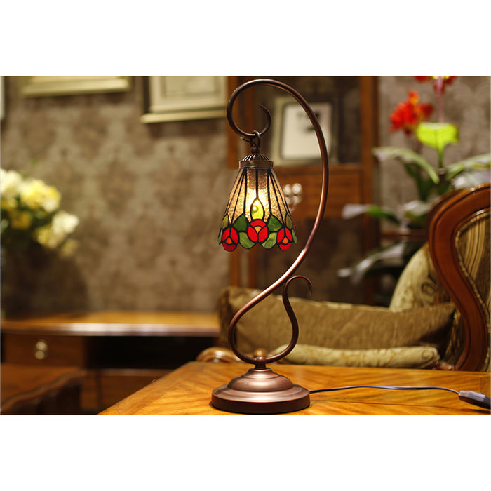 Cal Lighting Cotulla Lampe de table Tiffany 9,8"