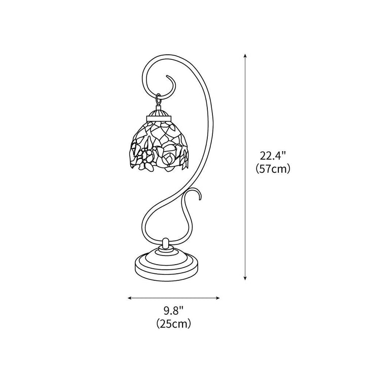 Cottage Tiffany Table Lamp 9.8" – detail 3