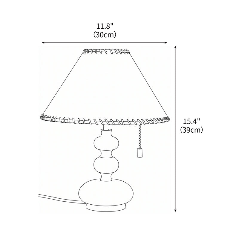 Calvion Wood Table Lamp