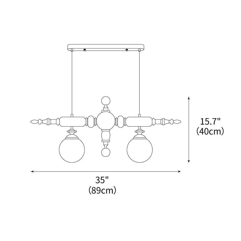 Cambridge Wooden Chandelier