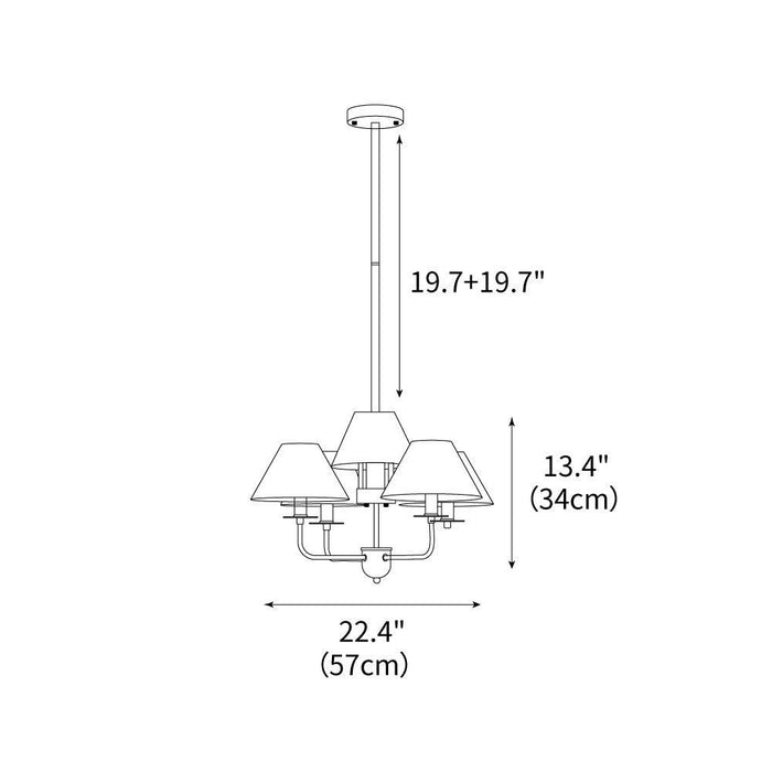 Capucine Chandelier 22.4"