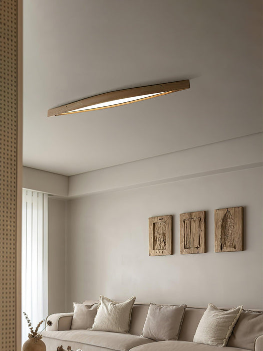 Horizon Linear Wood Ceiling Lamp 58.3"