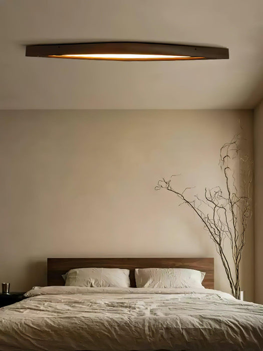 Horizon Linear Wood Ceiling Lamp 58.3"