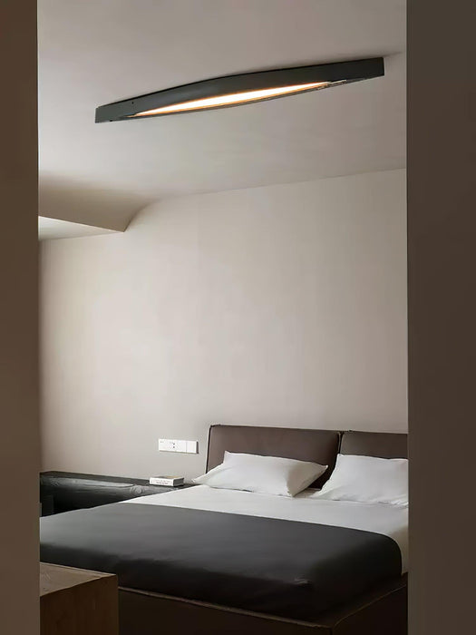 Horizon Linear Wood Ceiling Lamp 58.3"