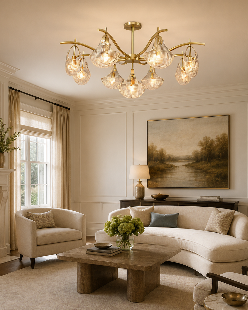 Gemma Glass Chandelier