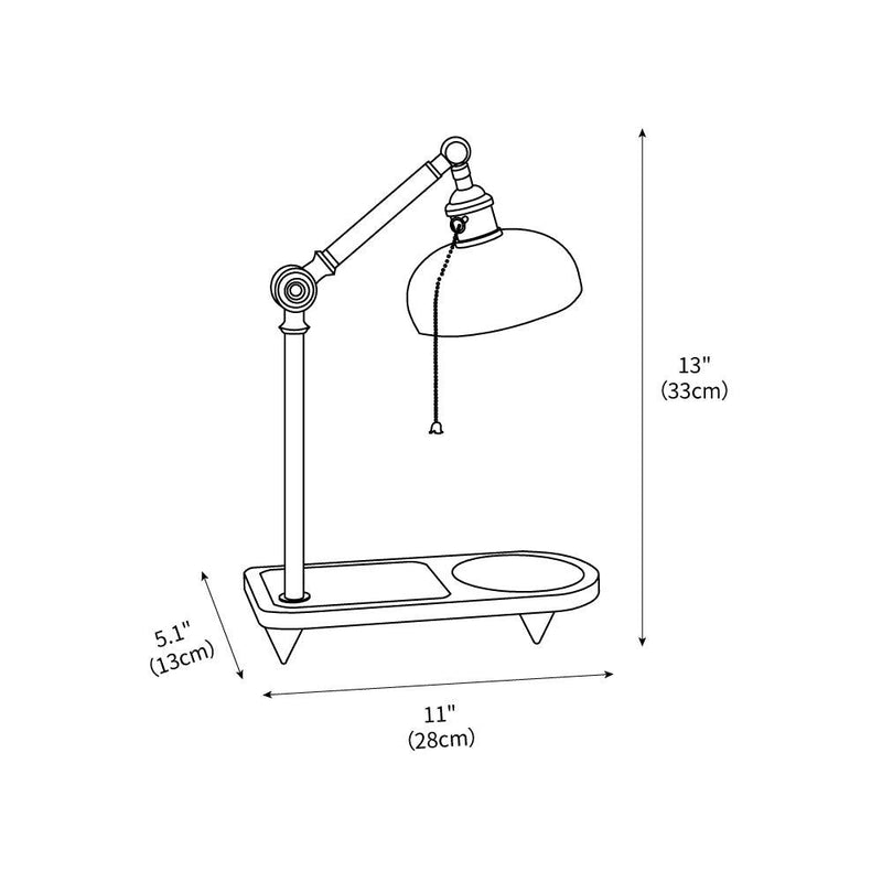 Christian Dell Table Lamp 5.1"