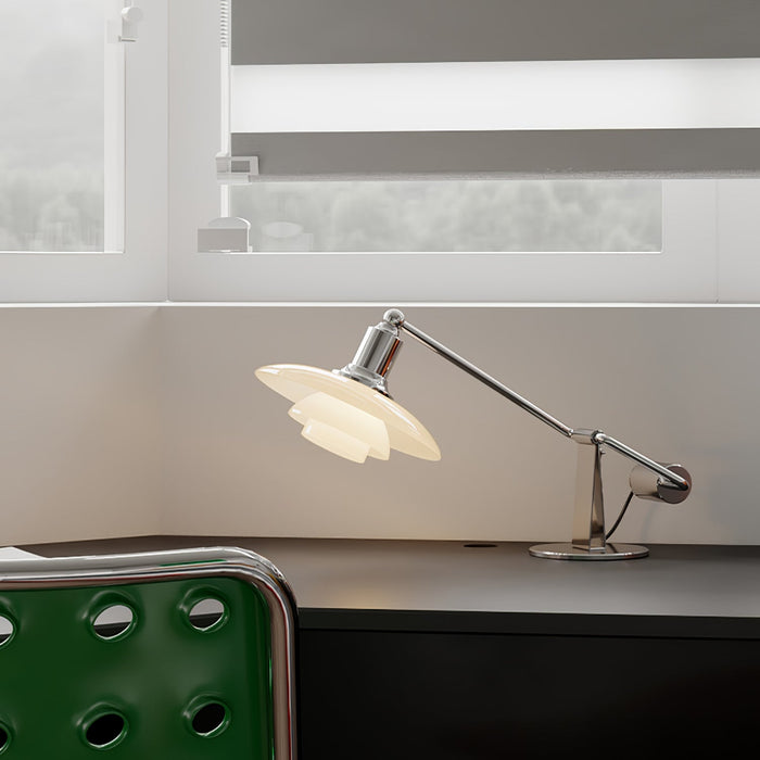Chrome Piano Table Lamp 7.9"