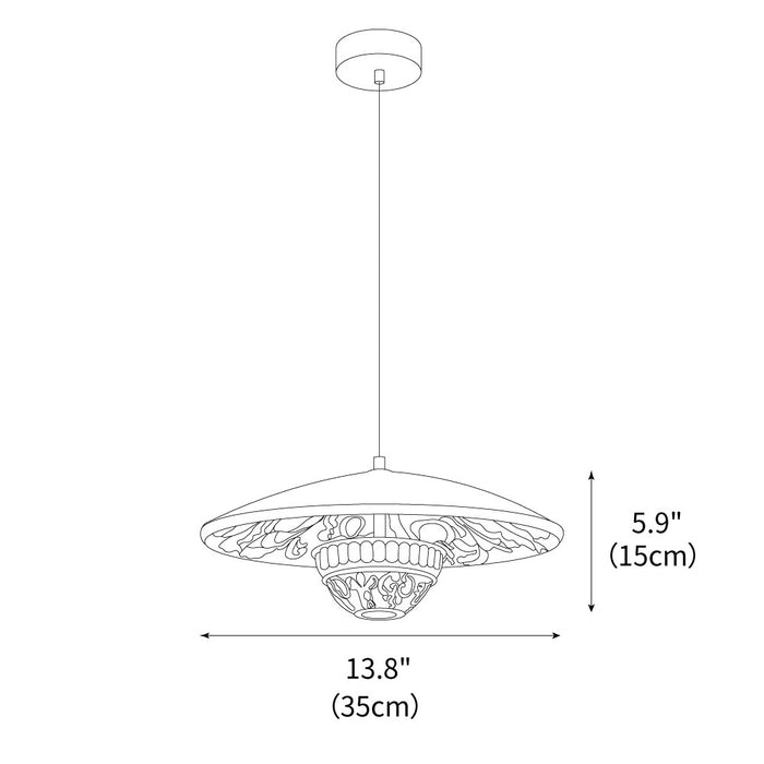 Classic Flying Saucer Pendant Lamp
