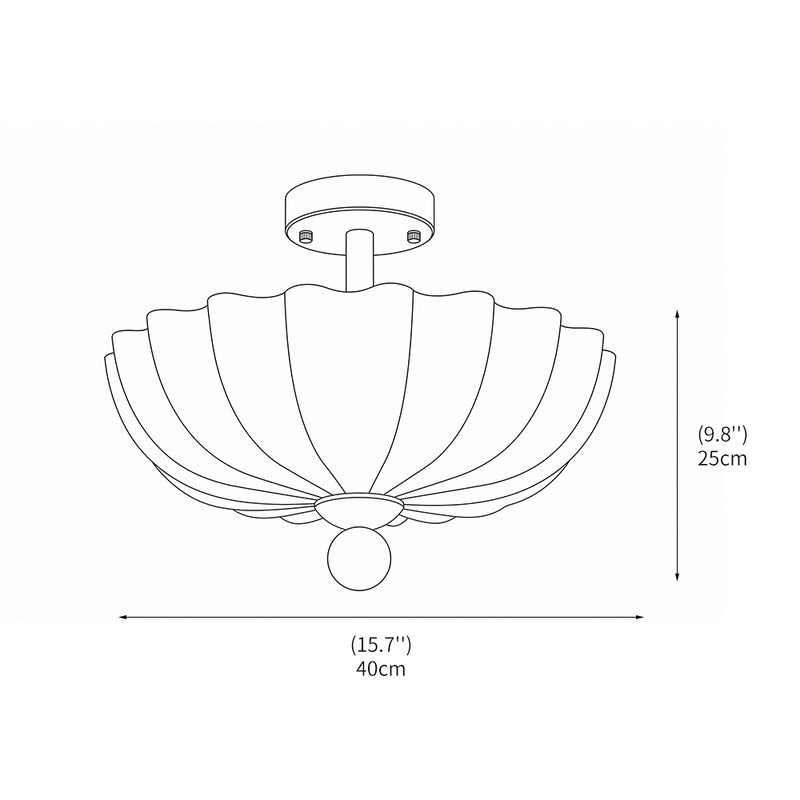 Colette Glass Flush Mount