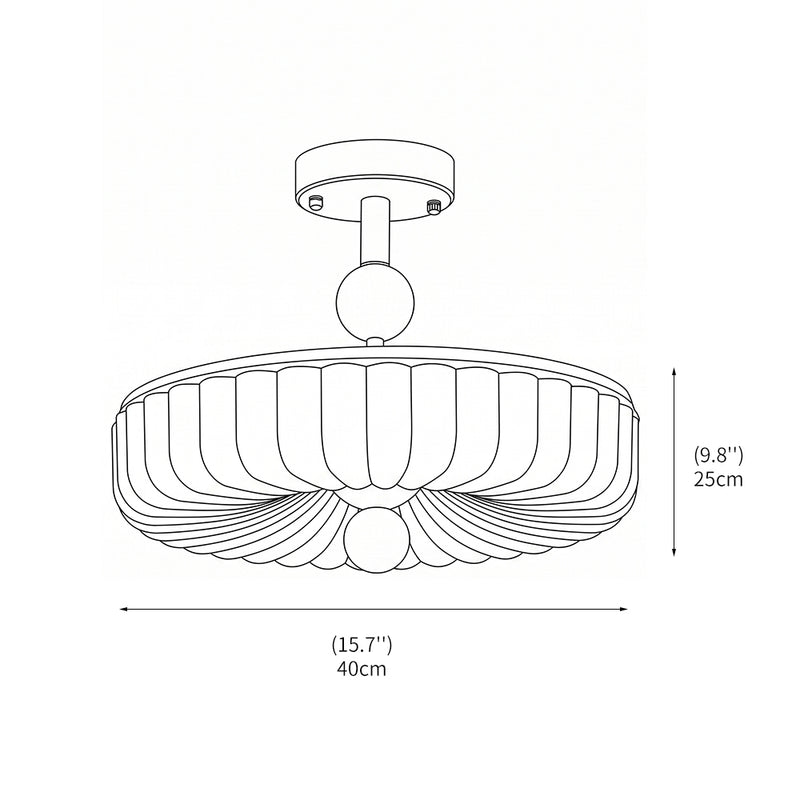 Colette Glass Flush Mount