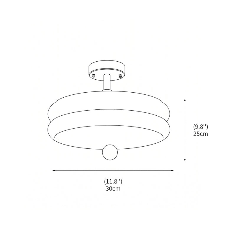 Colette Glass Flush Mount