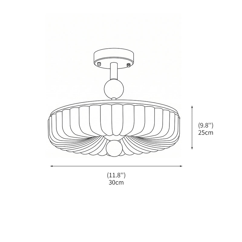 Colette Glass Flush Mount