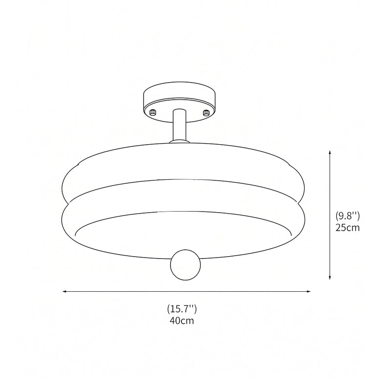 Colette Glass Flush Mount