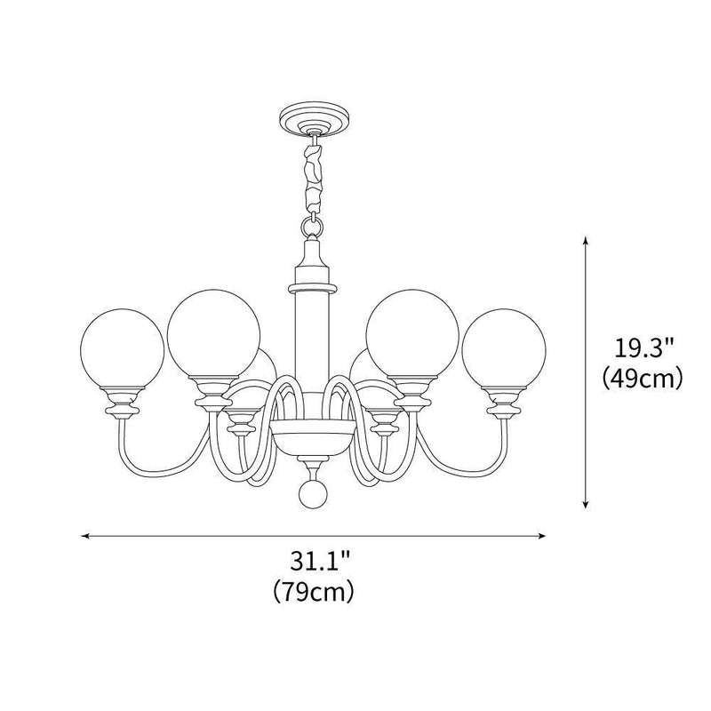 Colonial Grace Chandelier