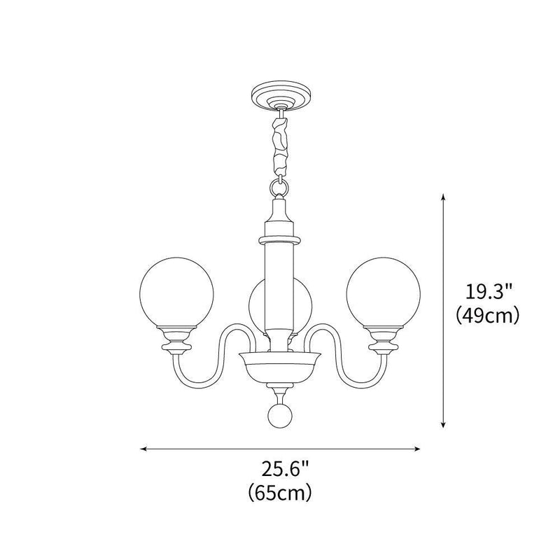 Colonial Grace Chandelier
