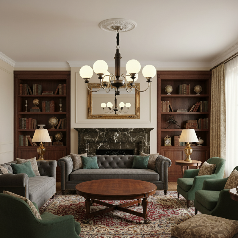 Colonial Grace Chandelier