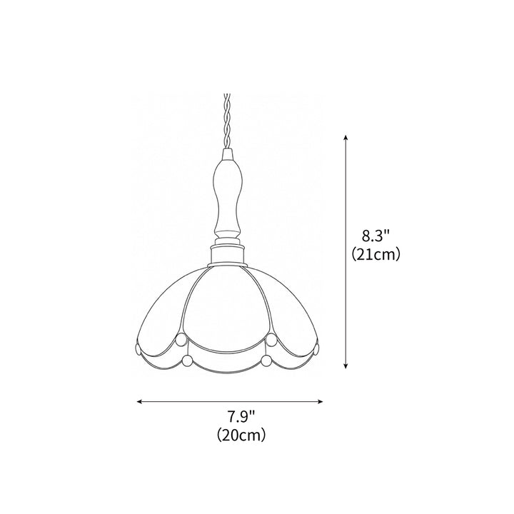 Colorful Stained Glass Pendant Light – detail 12
