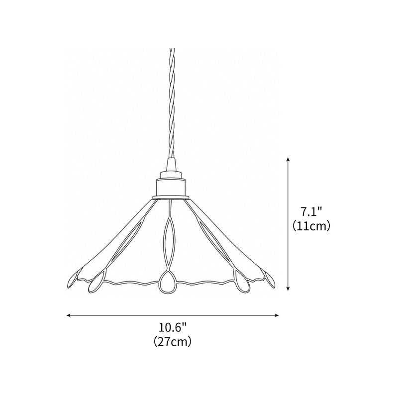 Lampe suspendue en verre teinté coloré