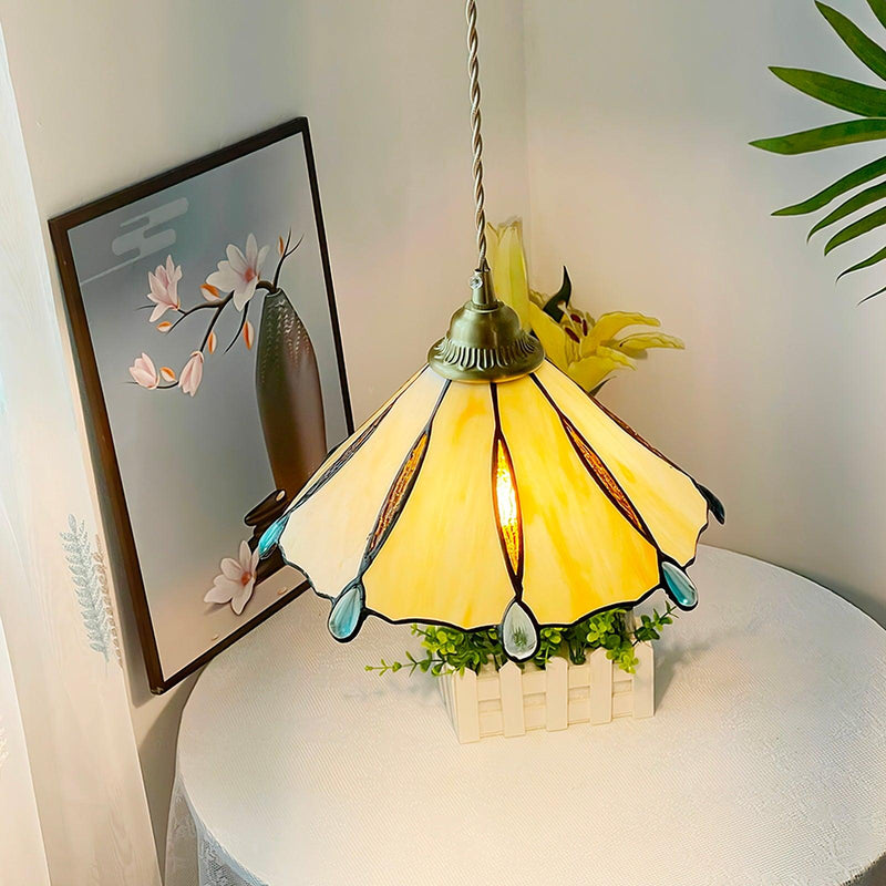 Colorful Stained Glass Pendant Light