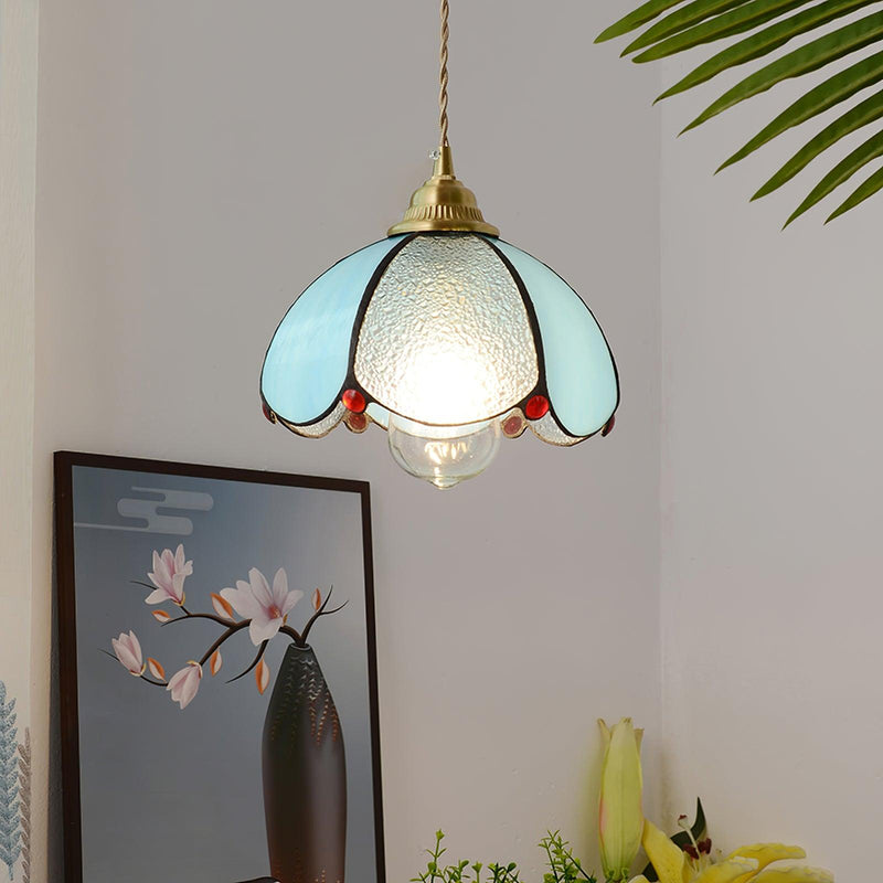 Colorful Stained Glass Pendant Light