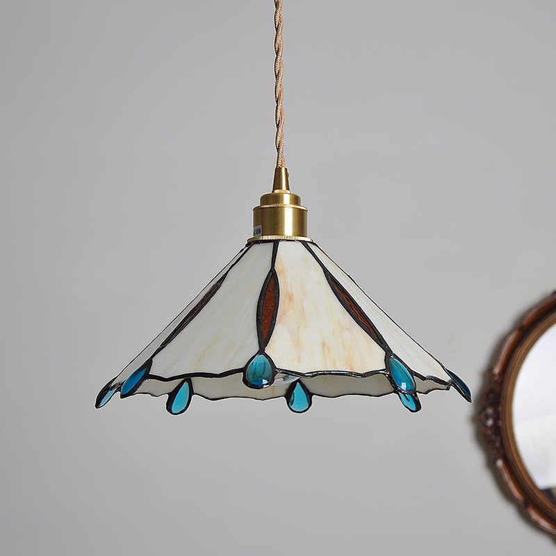 Colorful Stained Glass Pendant Light