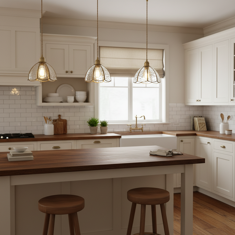 Colorful Stained Glass Pendant Light