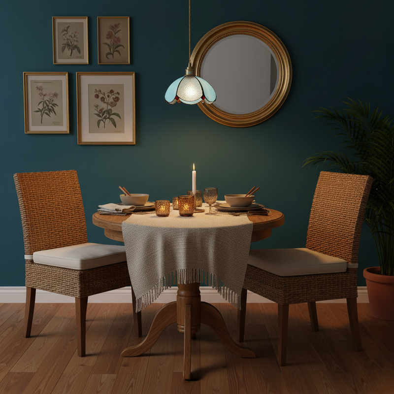 Colorful Stained Glass Pendant Light