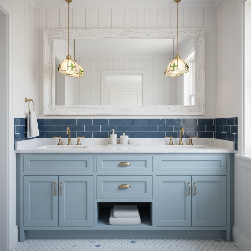 Colorful Stained Glass Pendant Light