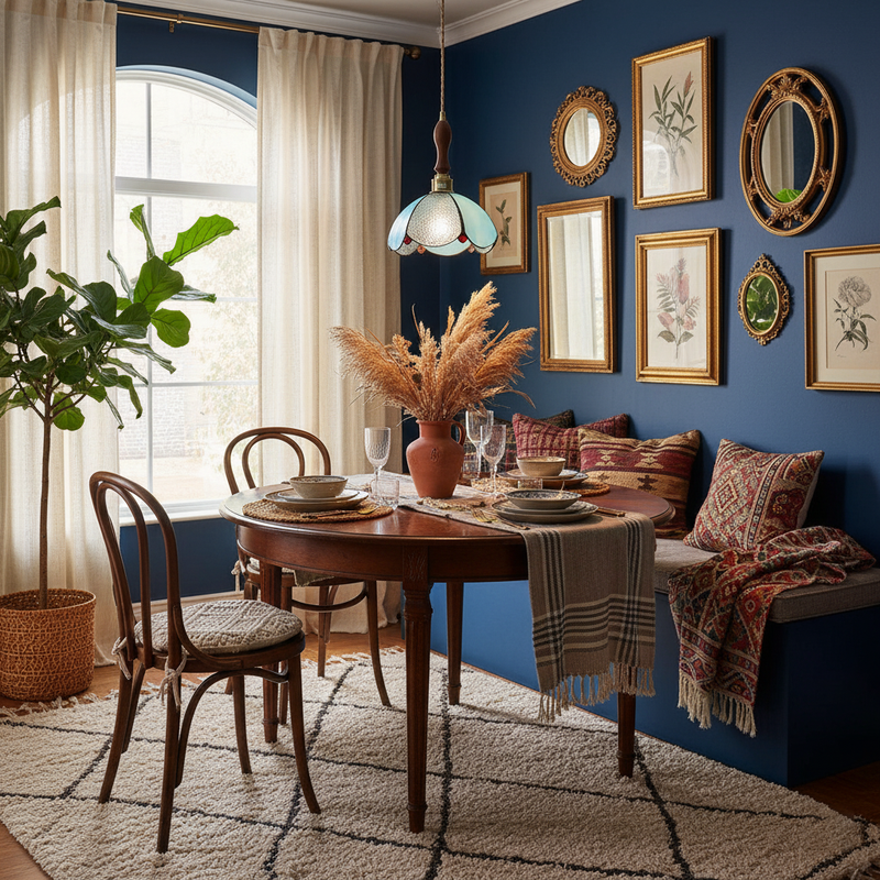 Colorful Stained Glass Pendant Light