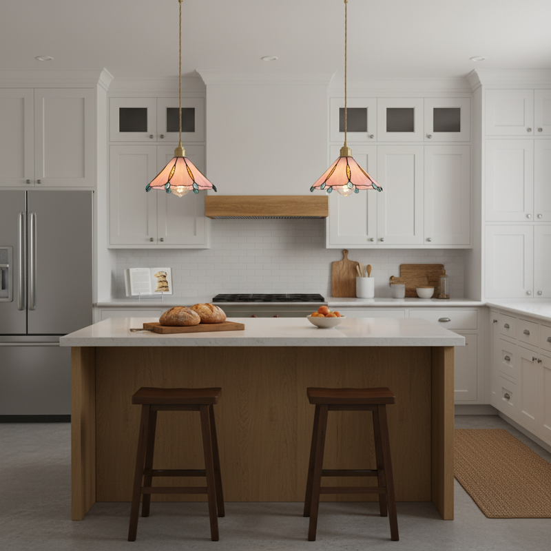 Colorful Stained Glass Pendant Light