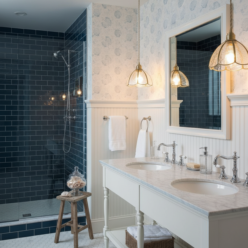 Colorful Stained Glass Pendant Light