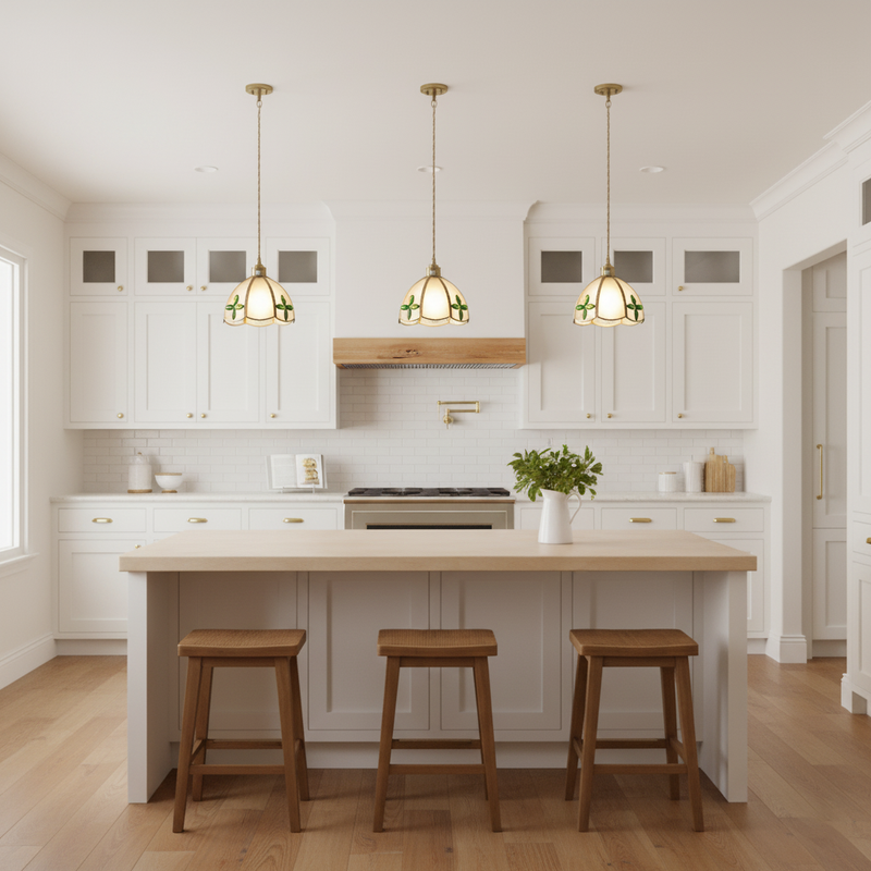 Colorful Stained Glass Pendant Light